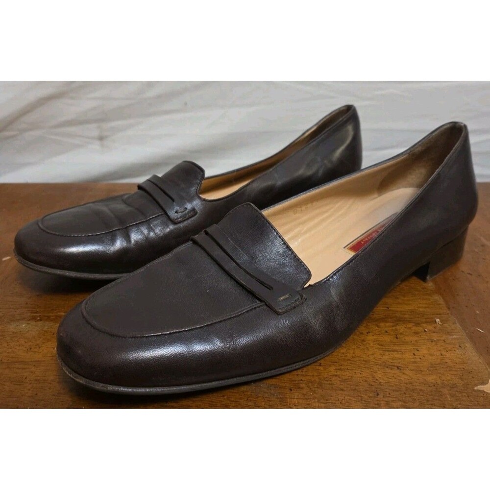 Cole Haan Penny Loafers Women’s 10 B Brown Leather Slip On Resort Classic Vintag